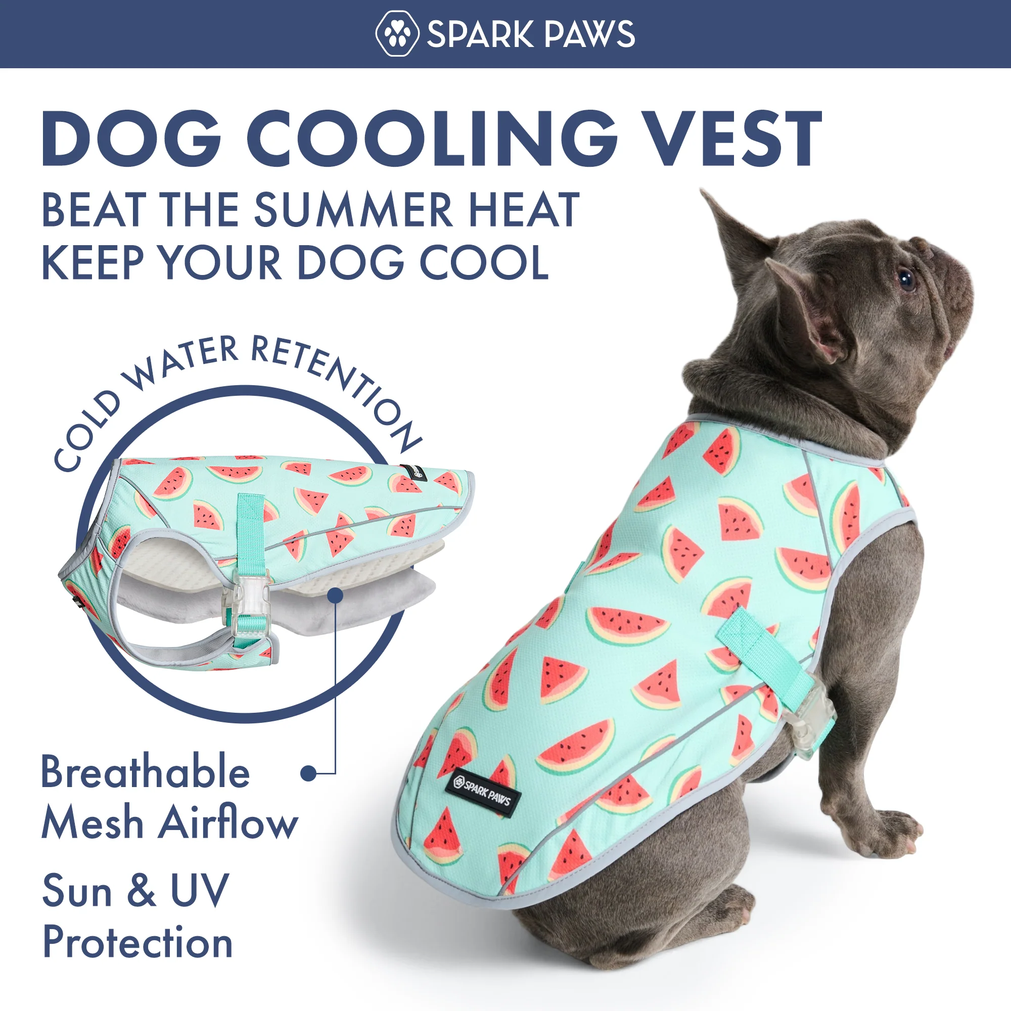 Dog Cooling Vest (2-pack) - Popsicles & Watermelon - Image 7