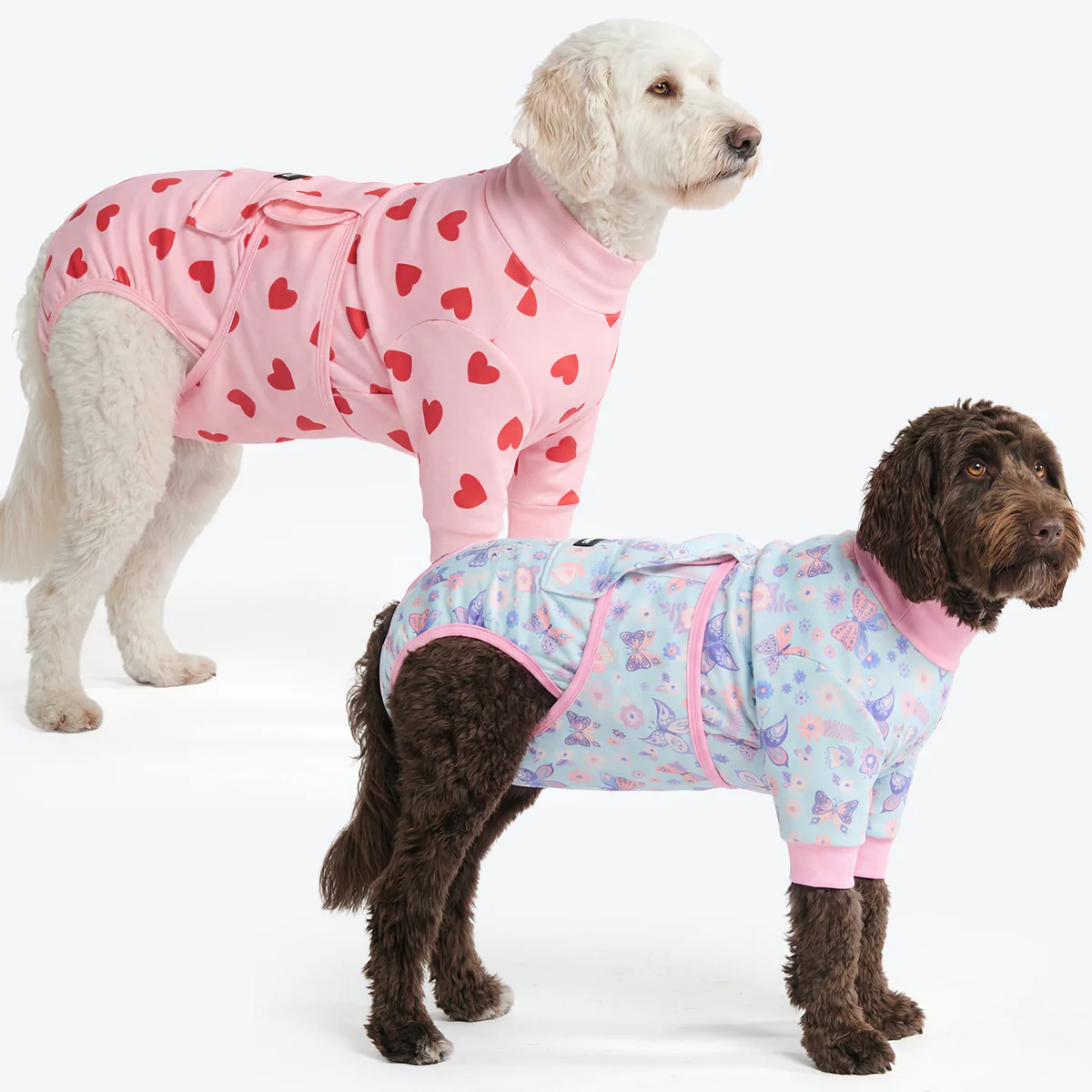 Dog Surgical Suit (2-pack) - Butterfly and Pink Hearts - Image 5
