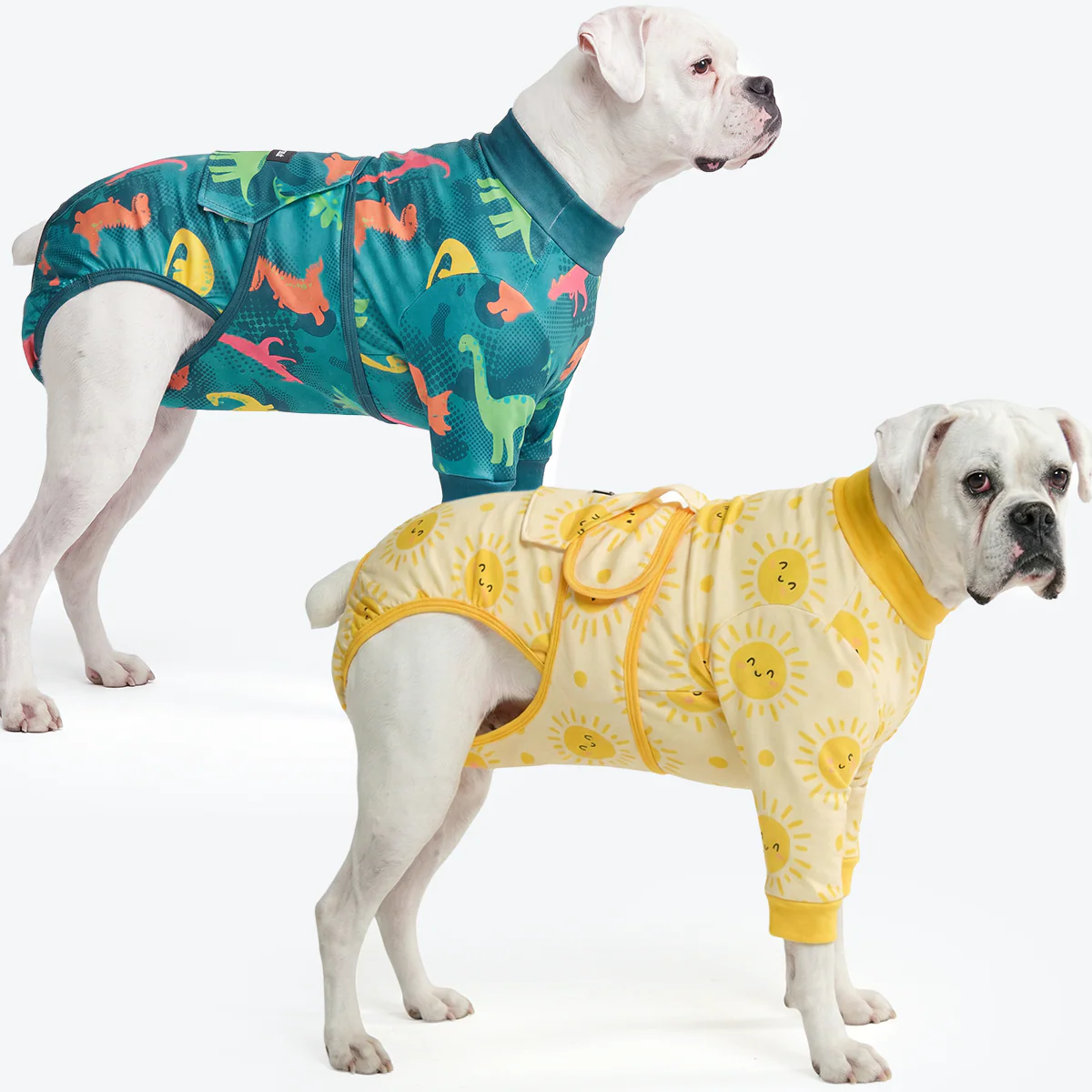 Dog Surgical Suit (2-pack) - Dinosaurs and Sunshine - Image 6