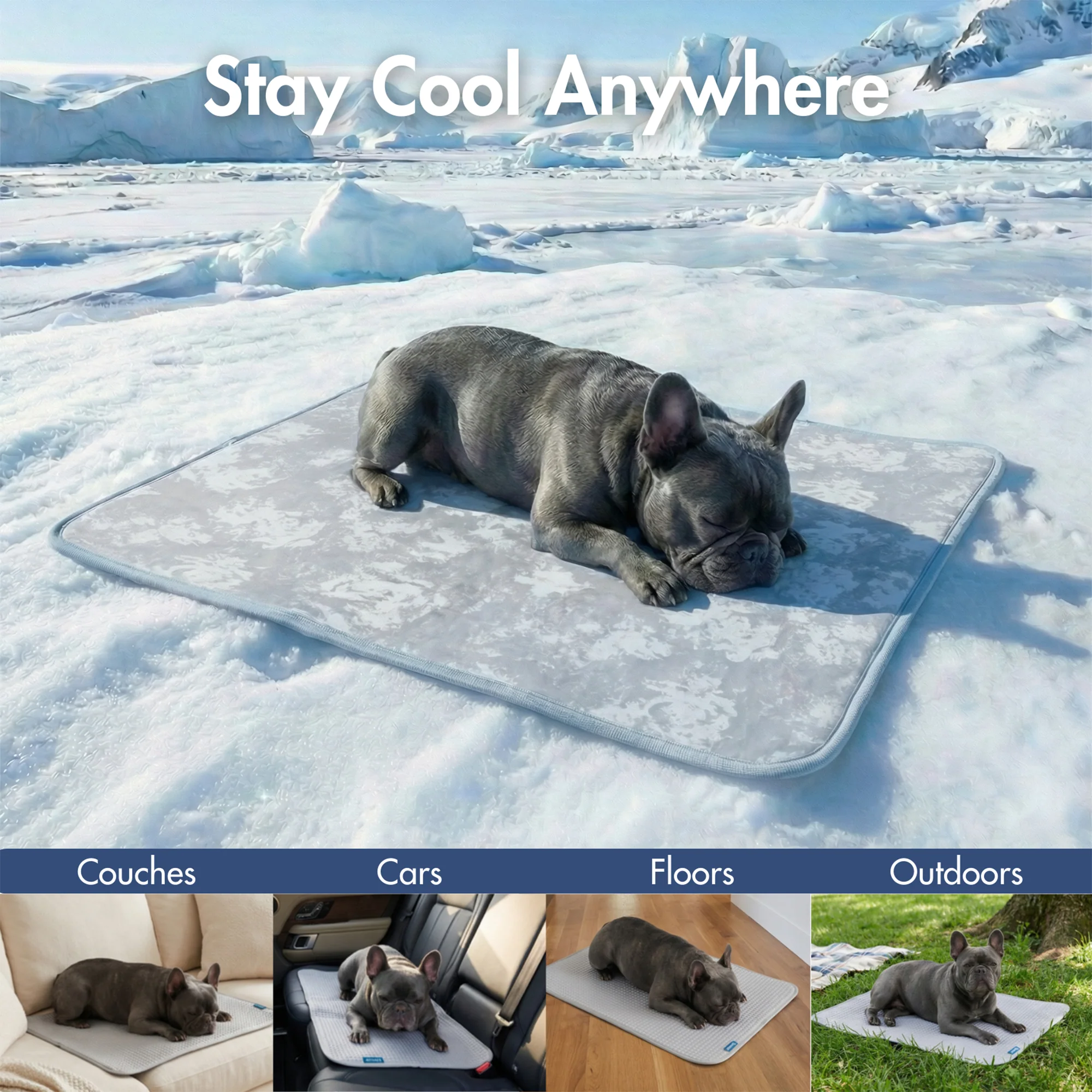 Frostcore™ Cooling Mat - Clouds Grey - Image 10