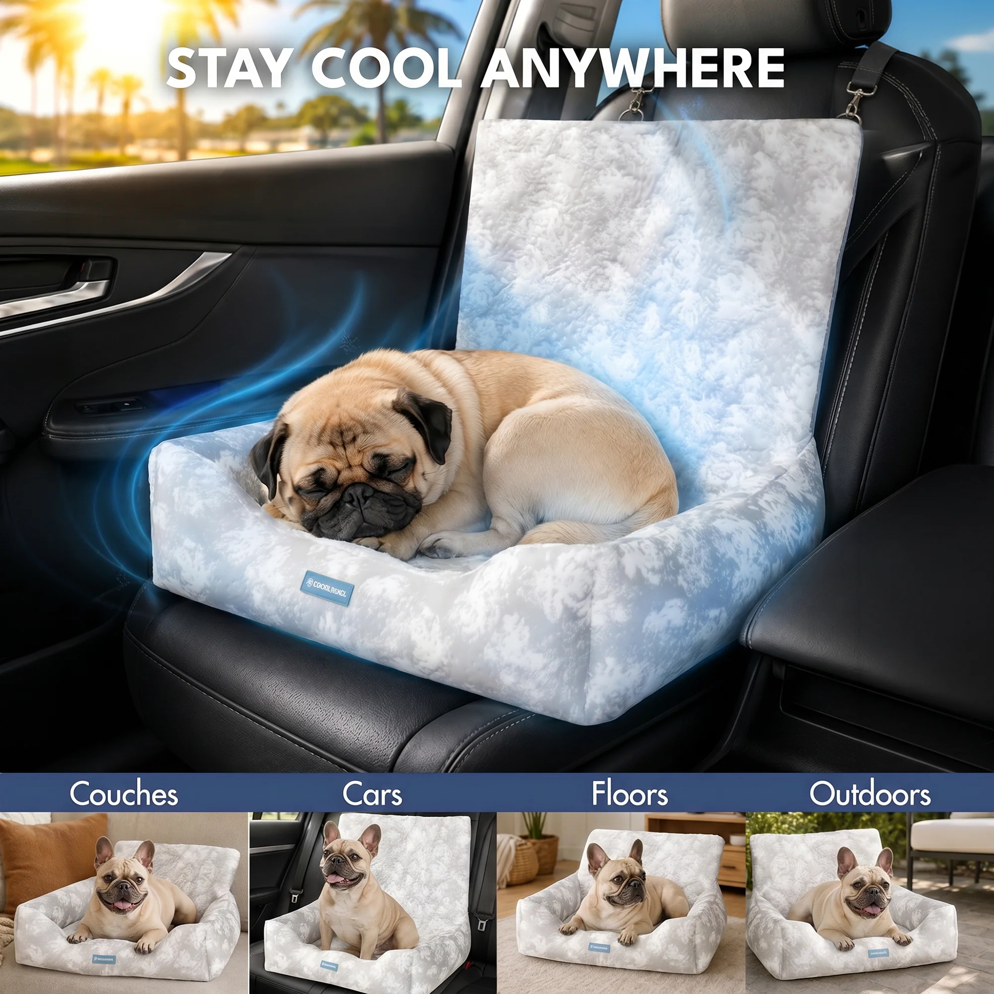 Frostcore™ Dog Cooling Car Seat Beds - Image 14