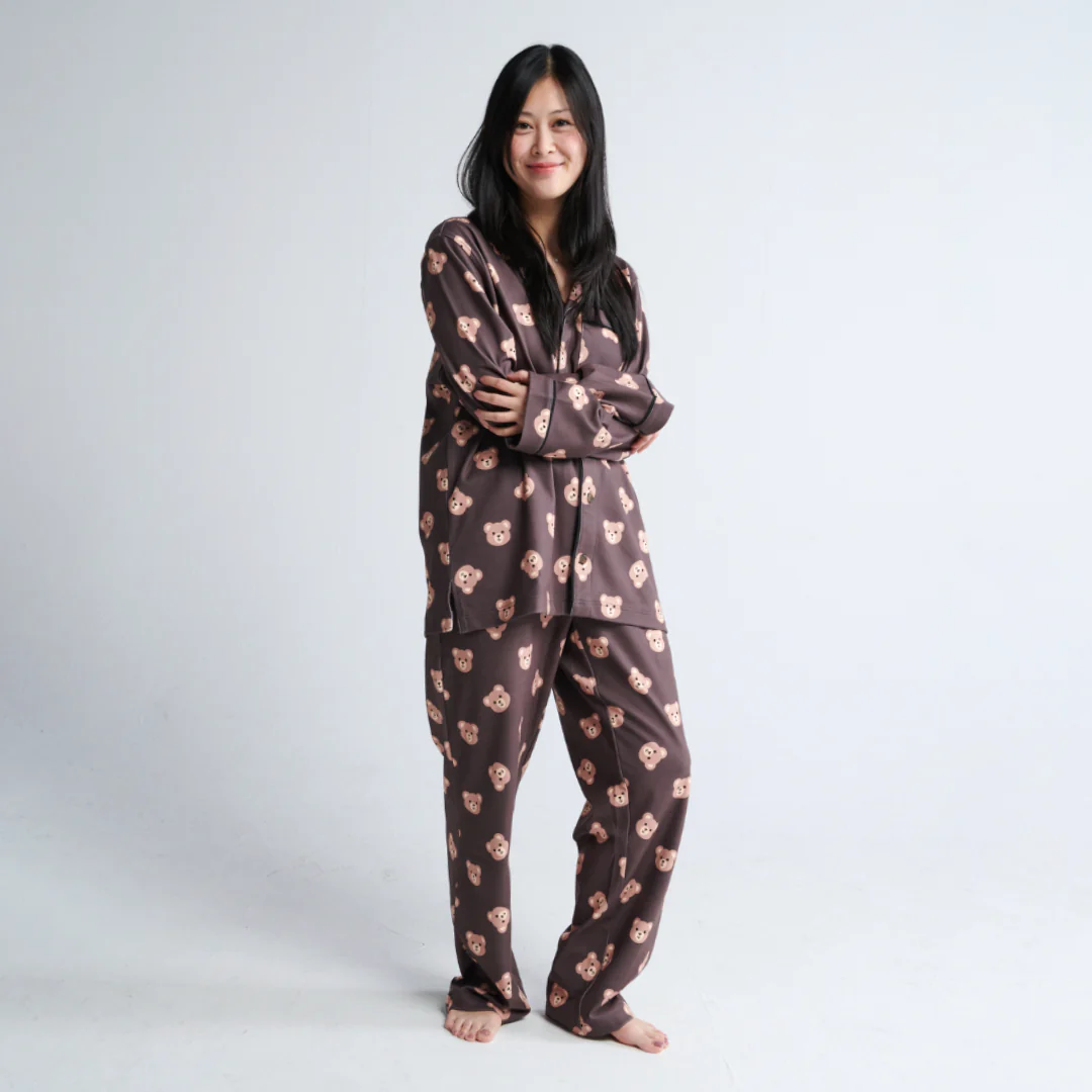 Human Pajama Top - Bear Black - Image 2